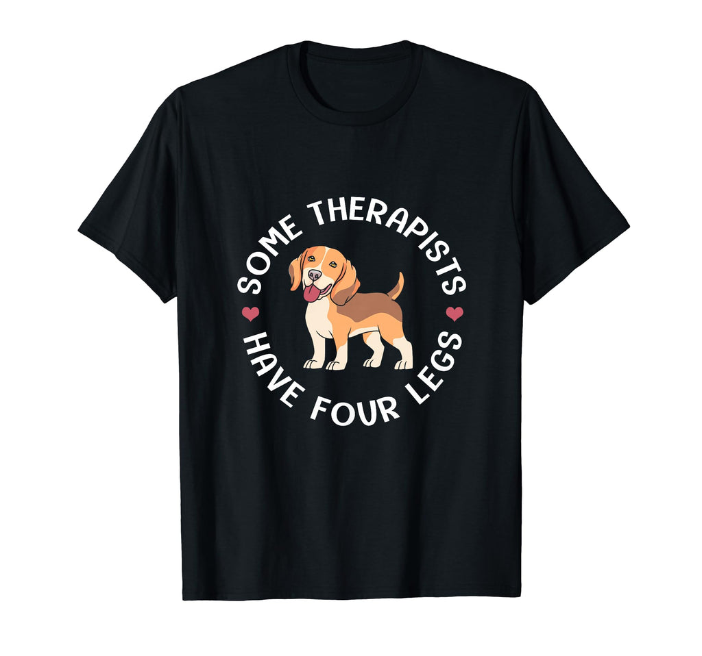 Some Therapist Have Four Legs Therapy Dog T-Shirt - Minimalist Print Unisex - T-Shirt, Sweatshirt, Hoodie