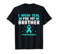 I Wear Teal My Brother Ptsdawareness Mental T-Shirt - Graphic Print Unisex - T-Shirt, Sweatshirt, Hoodie