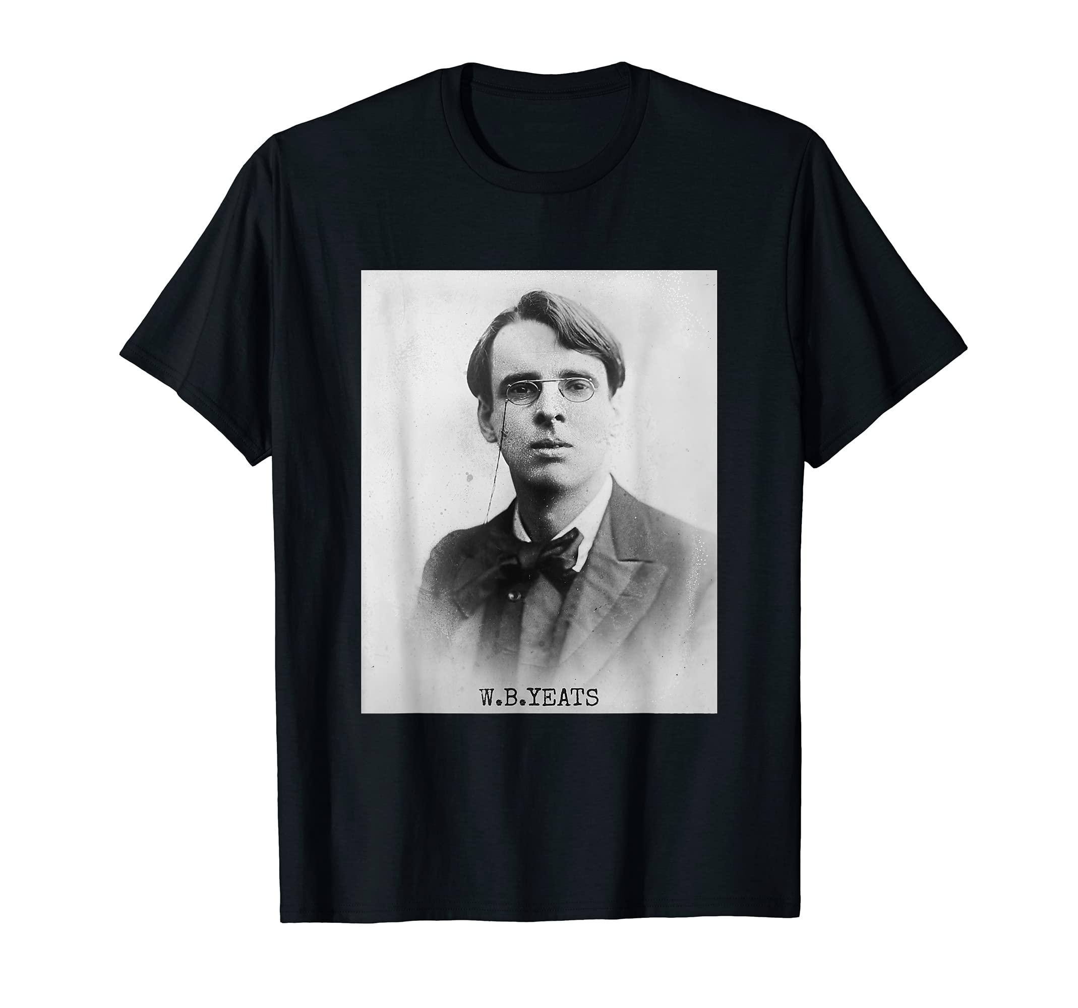 William Butler Yeats Irish Poet Portrait T-Shirt - Unique Graphic Unisex - T-Shirt, Sweatshirt, Hoodie