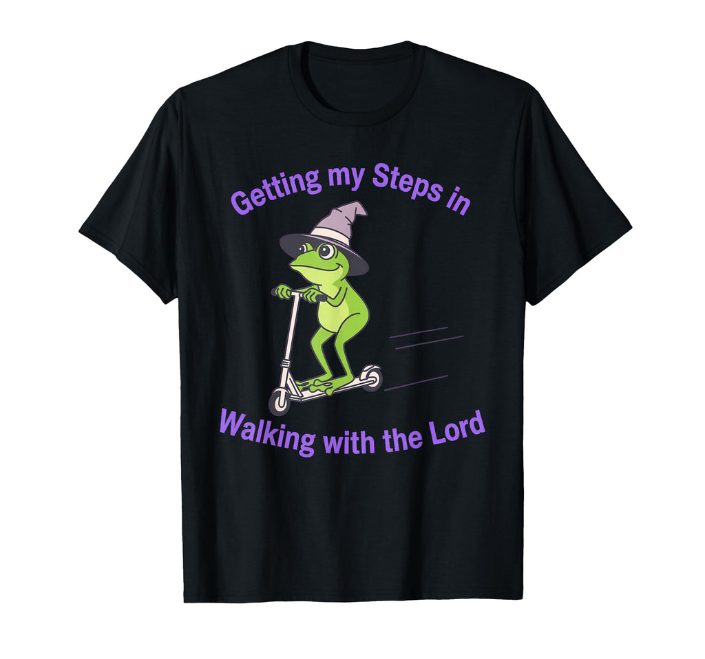 Getting My Steps Walking Lord Frog T-Shirt - Unique Graphic for Adults - T-Shirt, Sweatshirt, Hoodie