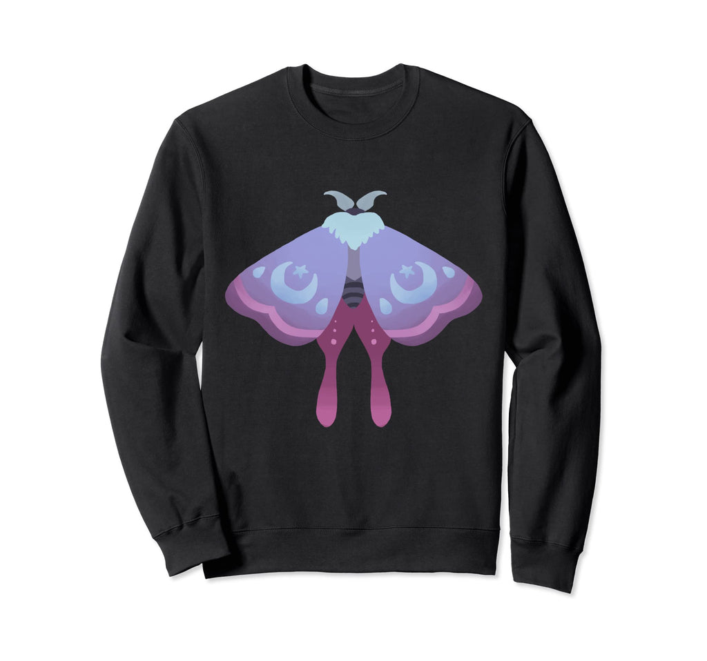 Crafty Moth Goth Horror Antisocial Sweatshirt - Novelty Apparel Unisex - T-Shirt, Sweatshirt, Hoodie