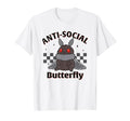 Mothman Antisocial Butterfly Introvert T-Shirt - Custom Art Print Unisex - T-Shirt, Sweatshirt, Hoodie