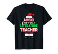 Santas Favorite Literature Teacher T-Shirt - Aesthetic Graphic for Adults - T-Shirt, Sweatshirt, Hoodie