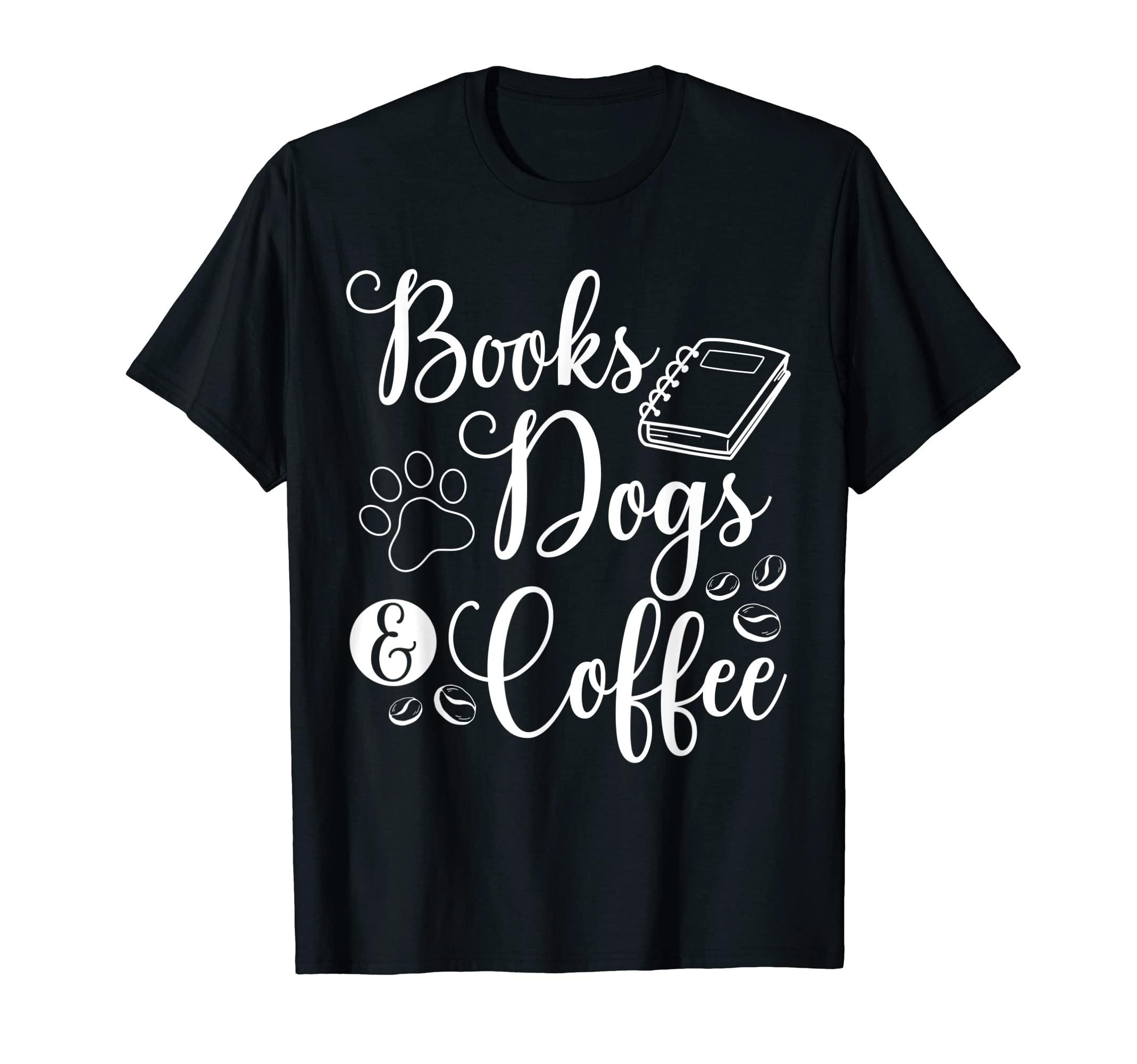 Books Dogs Coffee Bookworm Reading T-Shirt - Streetwear Style for Adults - T-Shirt, Sweatshirt, Hoodie