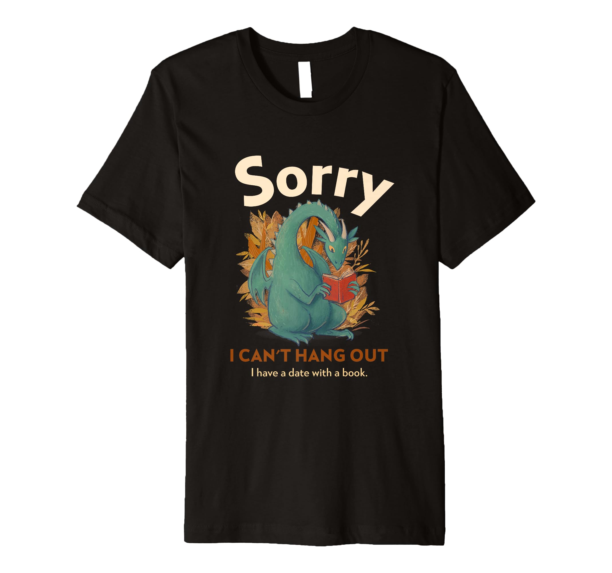 Reading Dragon Book Lovers T-Shirt - Fun Novelty Design for Adults - T-Shirt, Sweatshirt, Hoodie