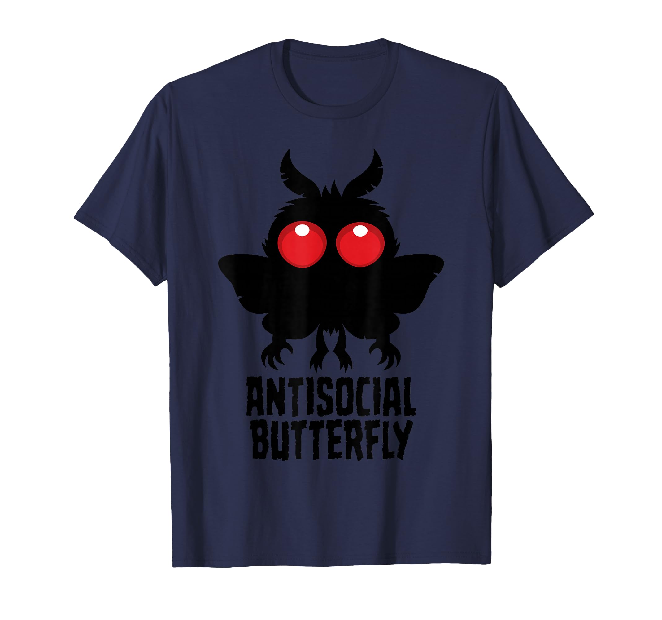 Antisocial Butterfly Mothman T-Shirt - Fun Novelty Design for Adults - T-Shirt, Sweatshirt, Hoodie