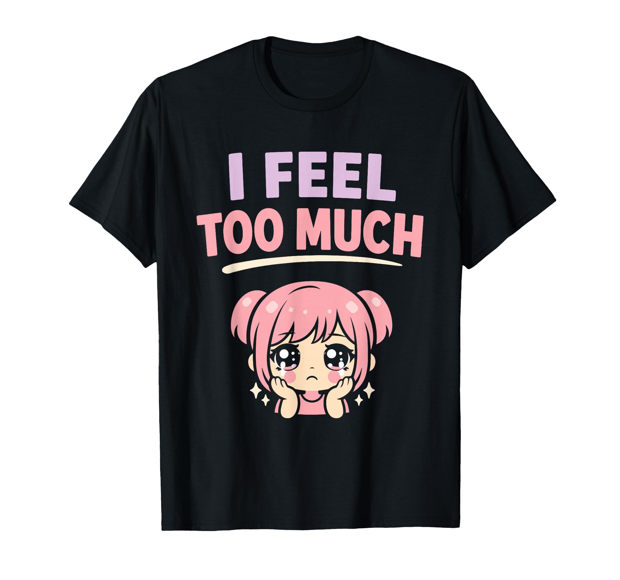 Anime Anxiety Overthinking Weeb T-Shirt - Streetwear Style for Adults - T-Shirt, Sweatshirt, Hoodie