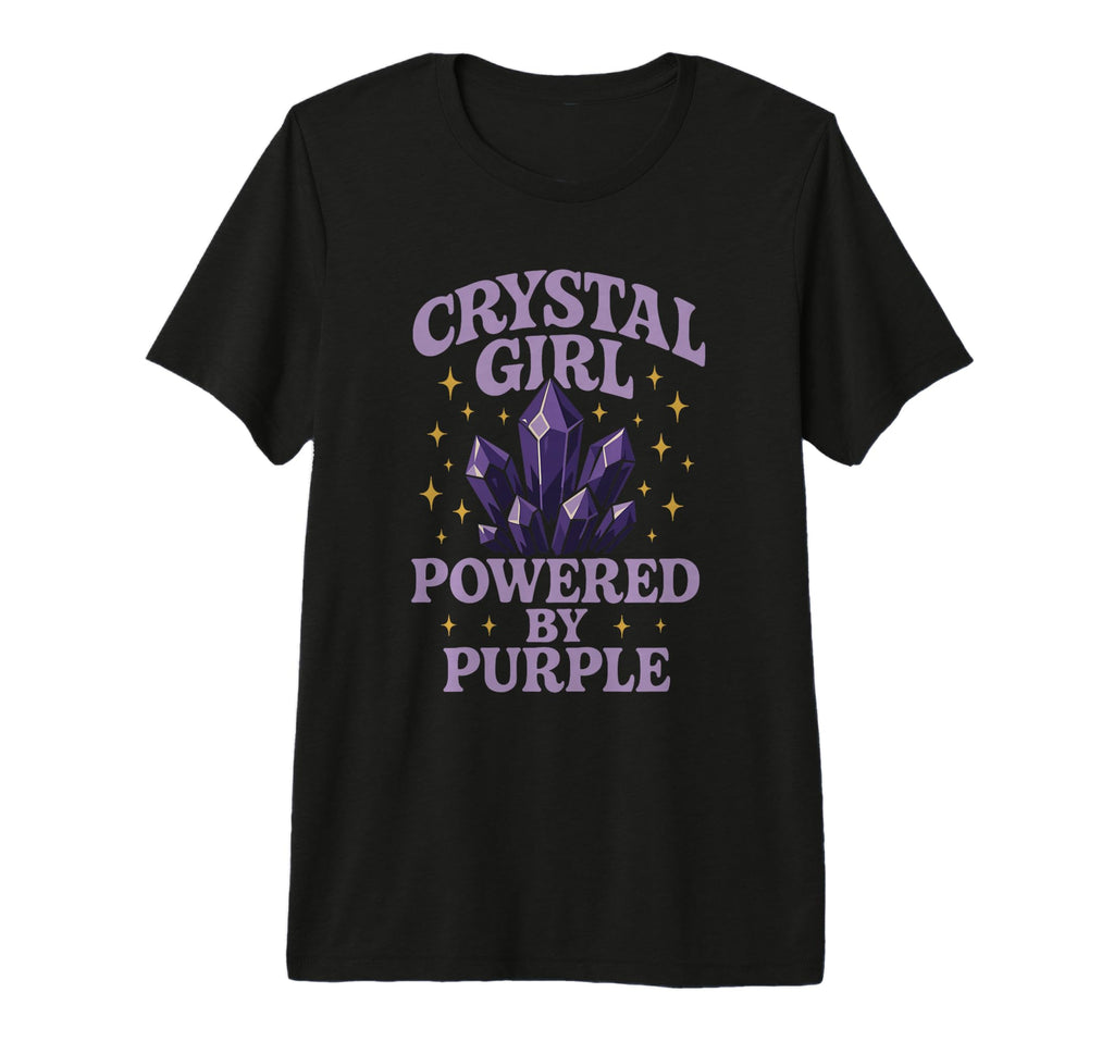 Amethyst Addict Healing Crystal T-Shirt - Custom Art Print for Adults - T-Shirt, Sweatshirt, Hoodie