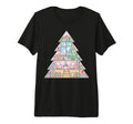 Cozy Library Book Lover Art Tri Blend T-Shirt - Custom Art Print Unisex - T-Shirt, Sweatshirt, Hoodie
