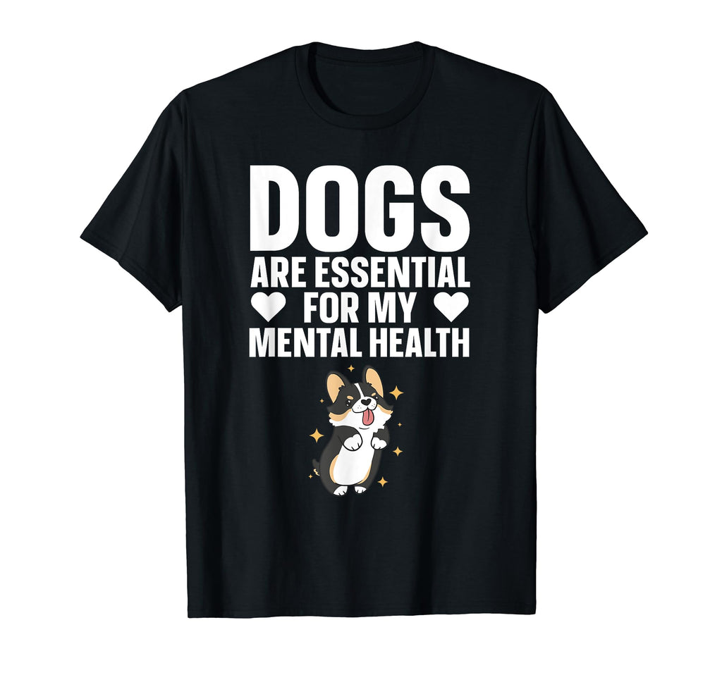 Dogs Are My Mental Health T-Shirt - Custom Art Print Men Women - T-Shirt, Sweatshirt, Hoodie