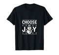 Choose Joy Hippie Snowman Inspiring T-Shirt - Custom Art Print Unisex - T-Shirt, Sweatshirt, Hoodie