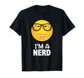 Im Nerd Glasses Emoticon Yellow Face T-Shirt - Graphic Print Men Women - T-Shirt, Sweatshirt, Hoodie