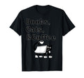 Book Lovers Books Cats And Coffee T-Shirt - Custom Art Print Unisex - T-Shirt, Sweatshirt, Hoodie