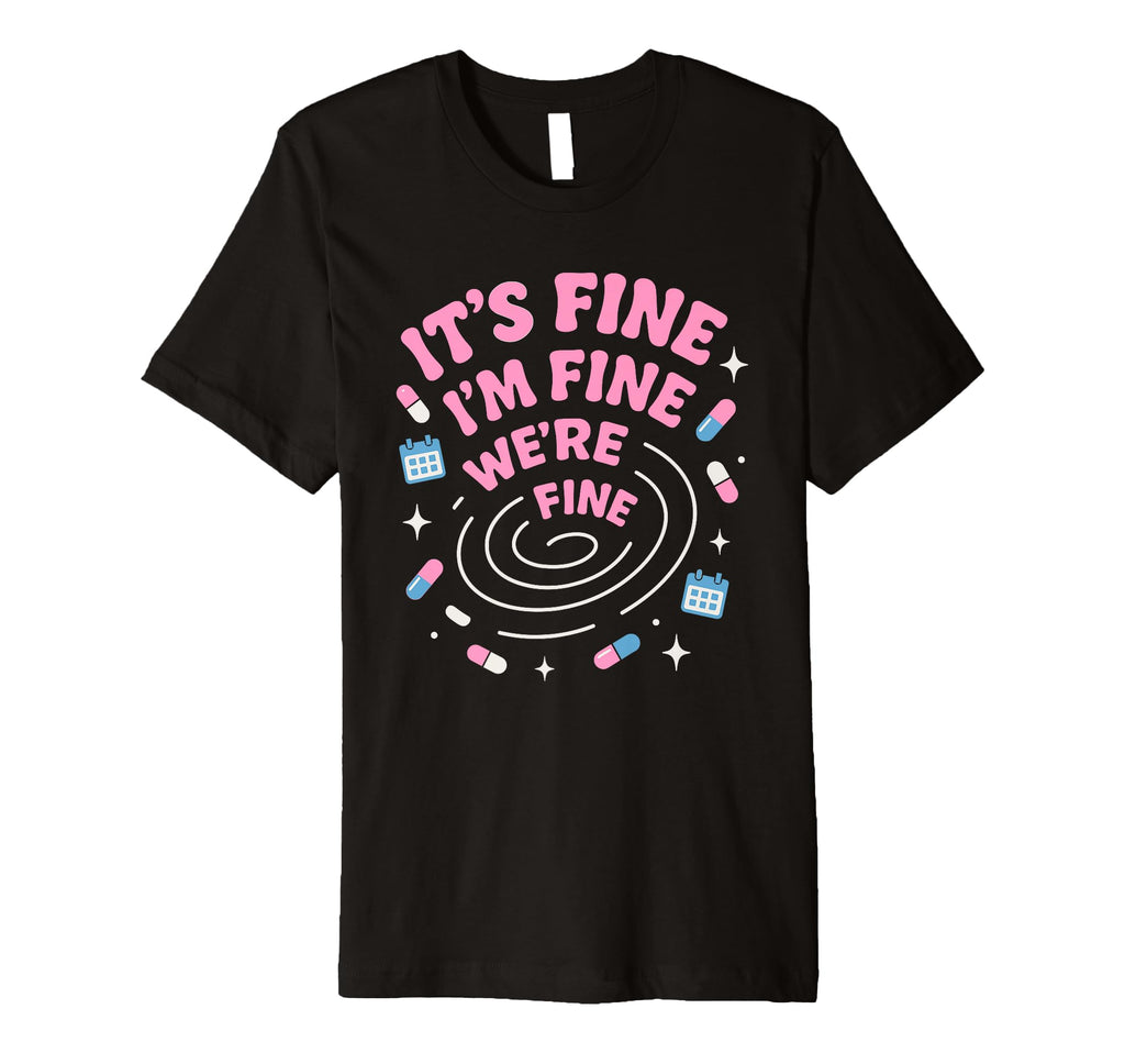 Hot Anxiety Glam Therapy Overthinking T-Shirt - Novelty Apparel for Adults - T-Shirt, Sweatshirt, Hoodie