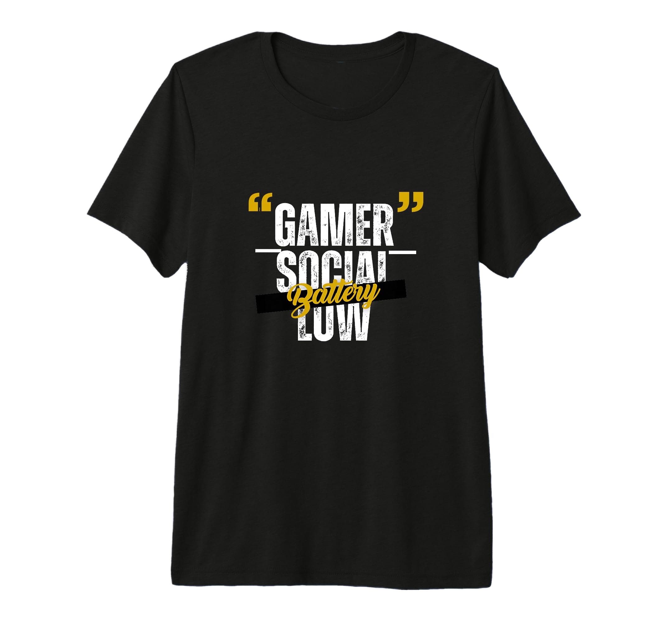 Gamer Social Battery Low Funny T-Shirt - Unique Graphic for Adults - T-Shirt, Sweatshirt, Hoodie