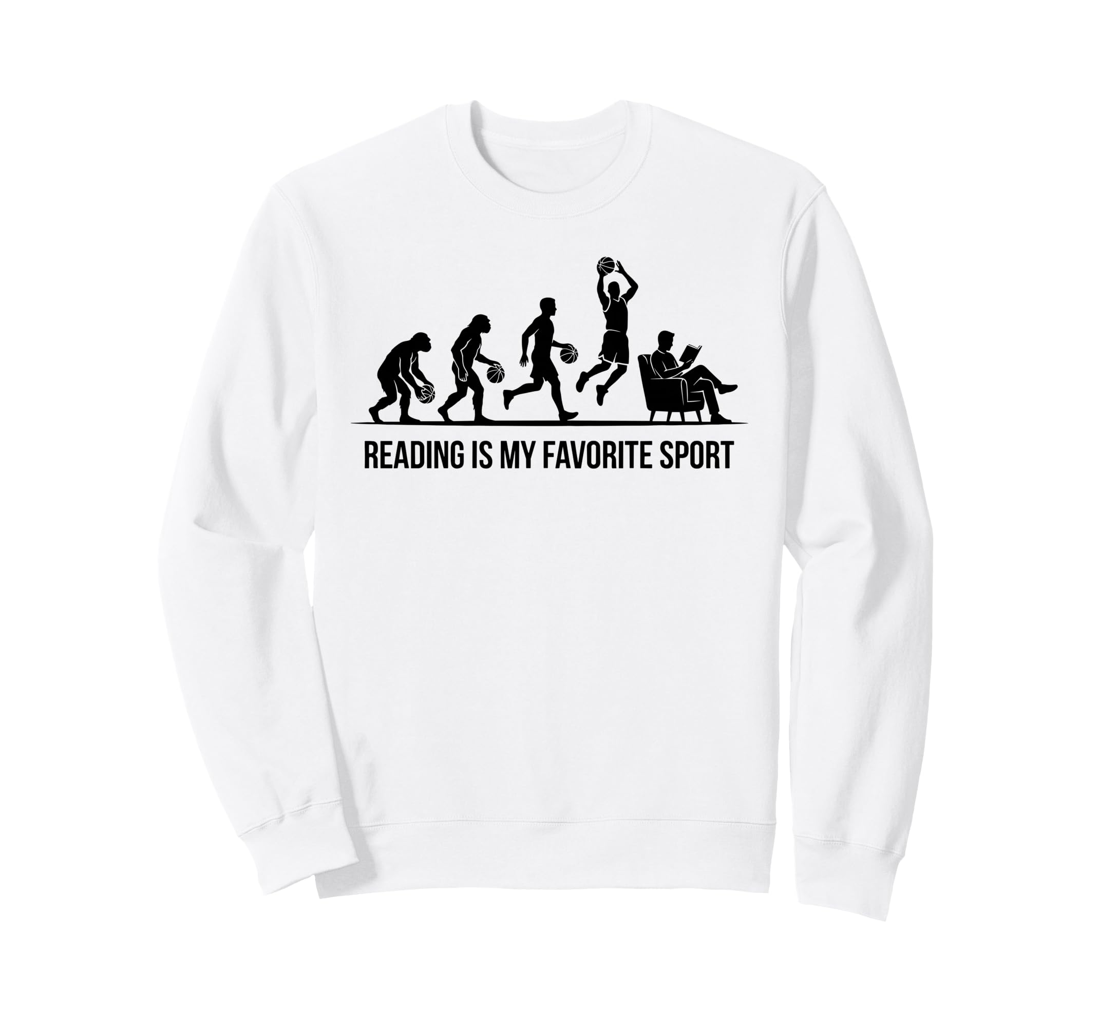 Reading Is My Favorite Sport Funny Sweatshirt - Custom Art Print Unisex - T-Shirt, Sweatshirt, Hoodie
