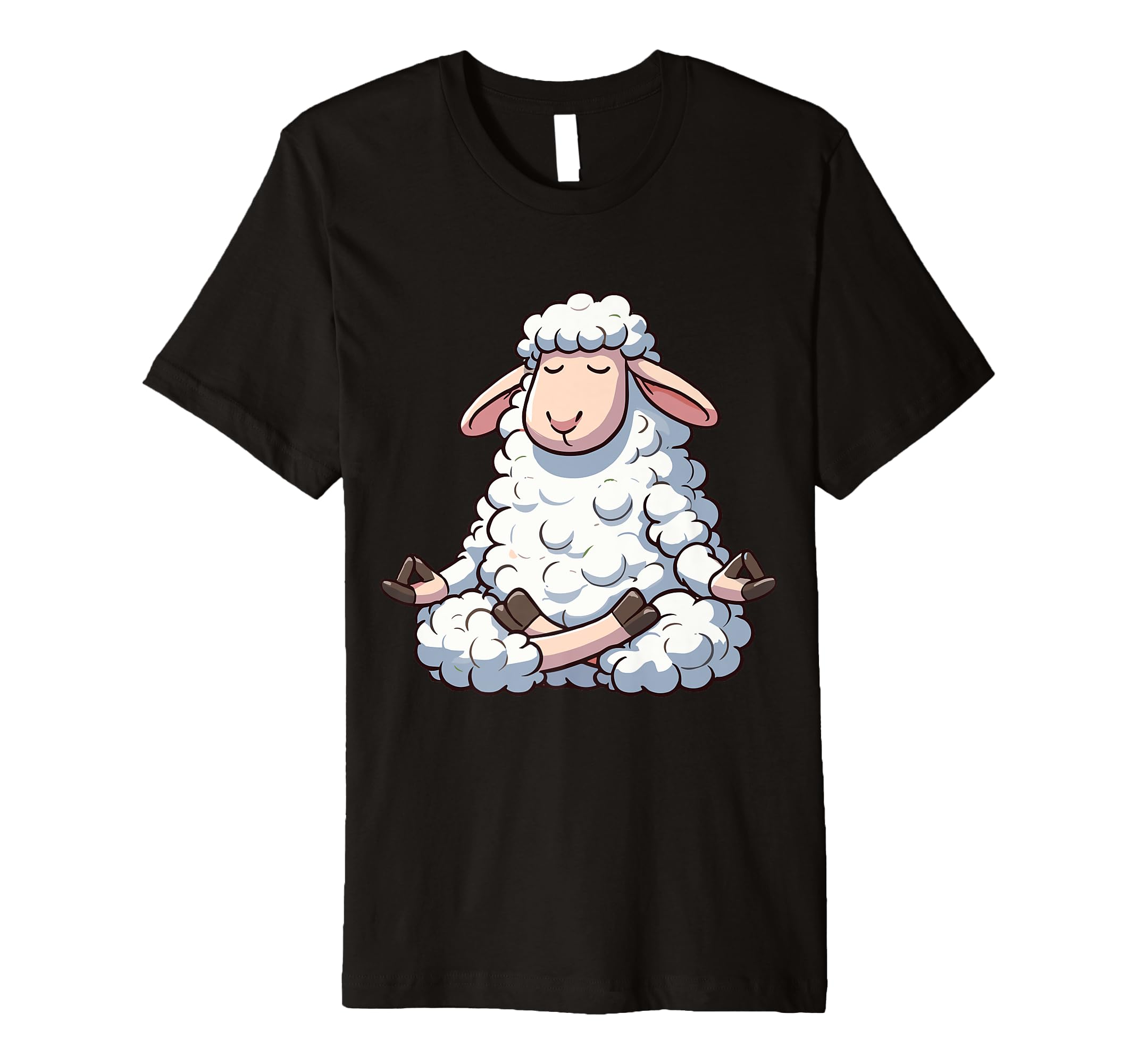 Meditation Sheep Yoga Pose Relaxing T-Shirt - Minimalist Print for Adults - T-Shirt, Sweatshirt, Hoodie