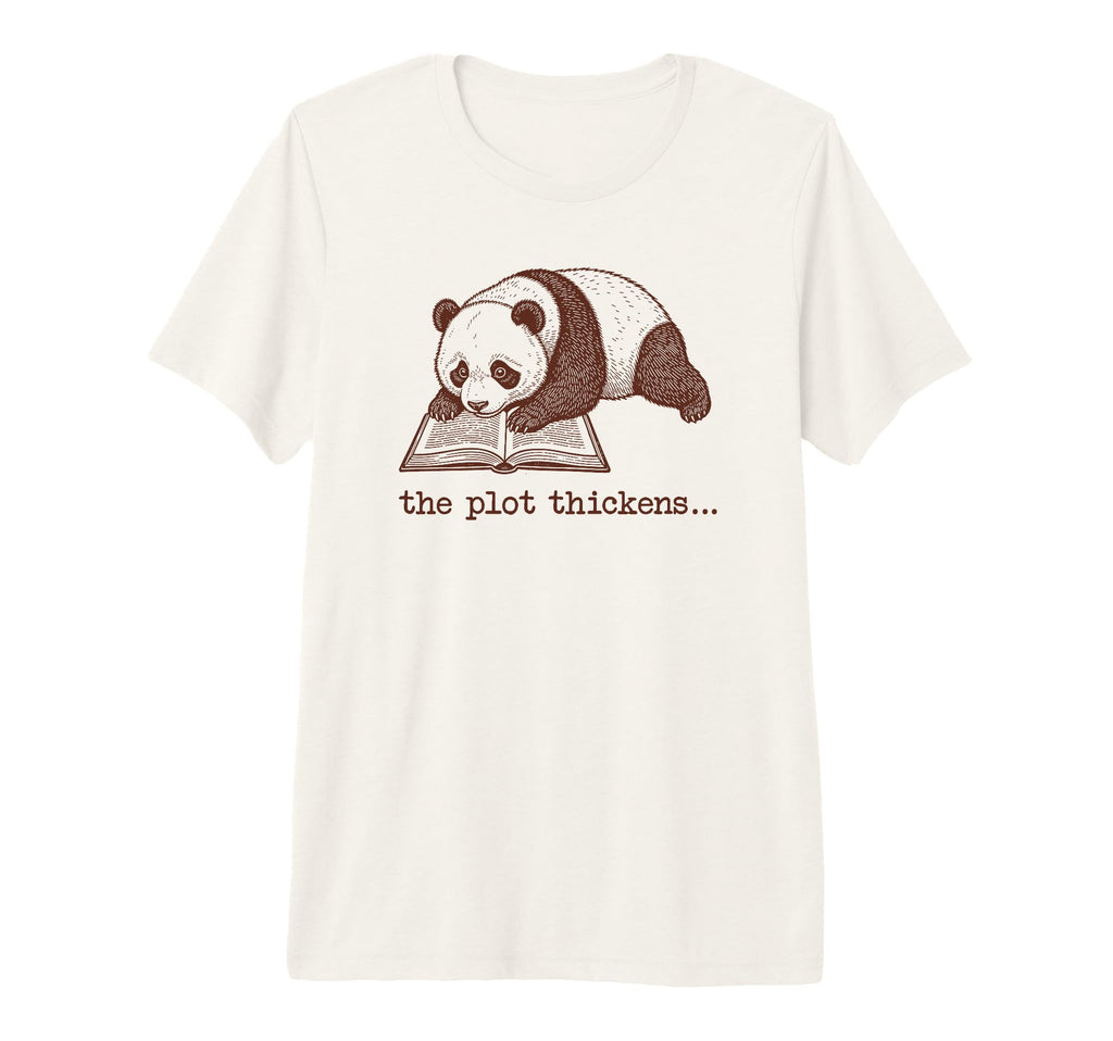 Bookish Panda Reading Fiction Novel T-Shirt - Streetwear Style Men Women - T-Shirt, Sweatshirt, Hoodie