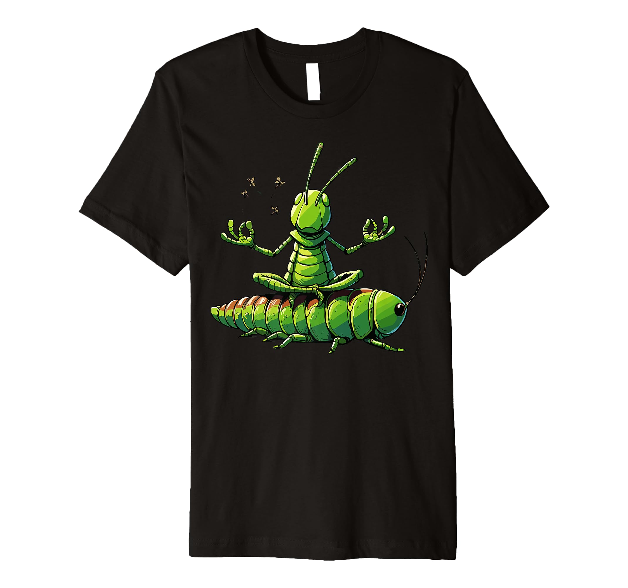 Meditation Grasshopper Yoga Pose T-Shirt - Unique Graphic Men Women - T-Shirt, Sweatshirt, Hoodie