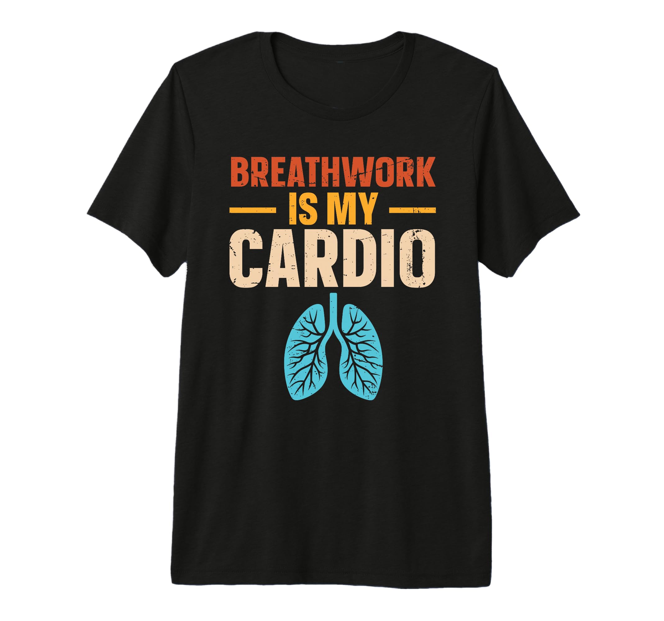 Breathwork Is My Cardio Tri Blend T-Shirt - Novelty Apparel for Adults - T-Shirt, Sweatshirt, Hoodie