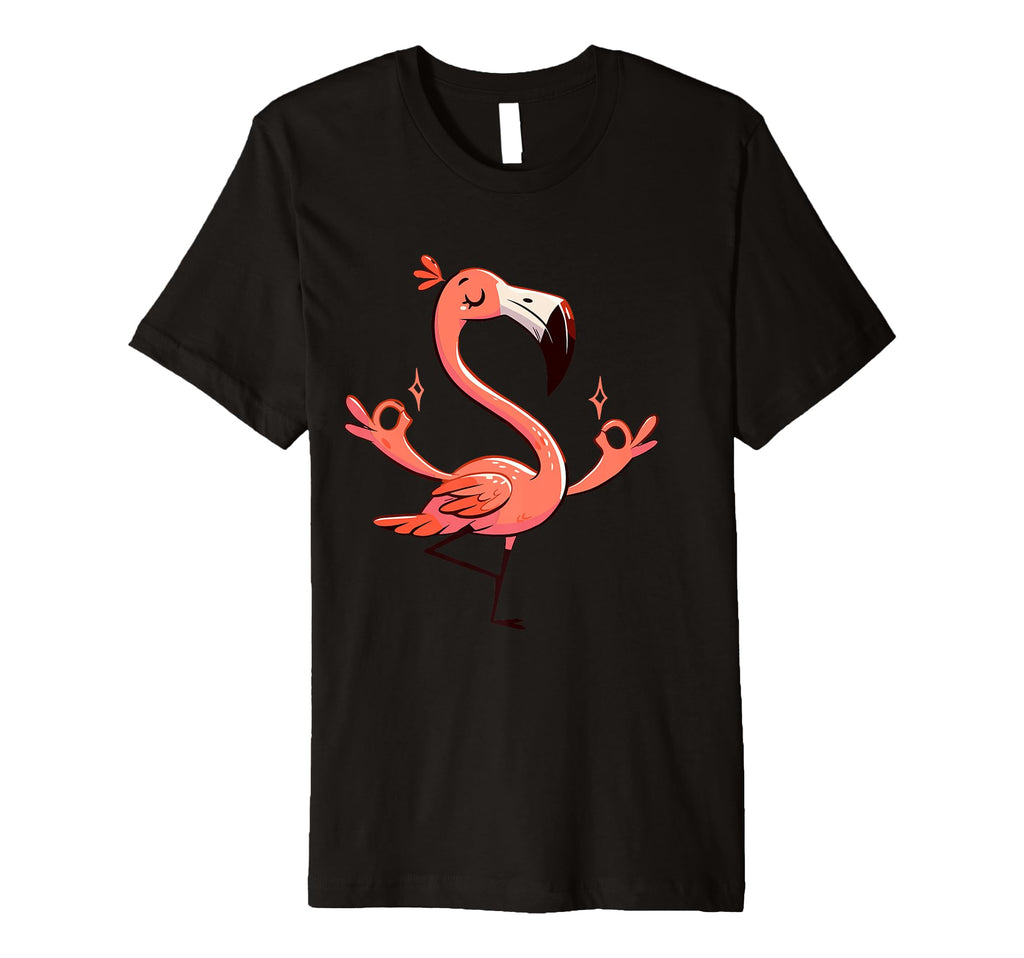 Meditation Flamingo Yoga Pose T-Shirt - Aesthetic Graphic Men Women - T-Shirt, Sweatshirt, Hoodie