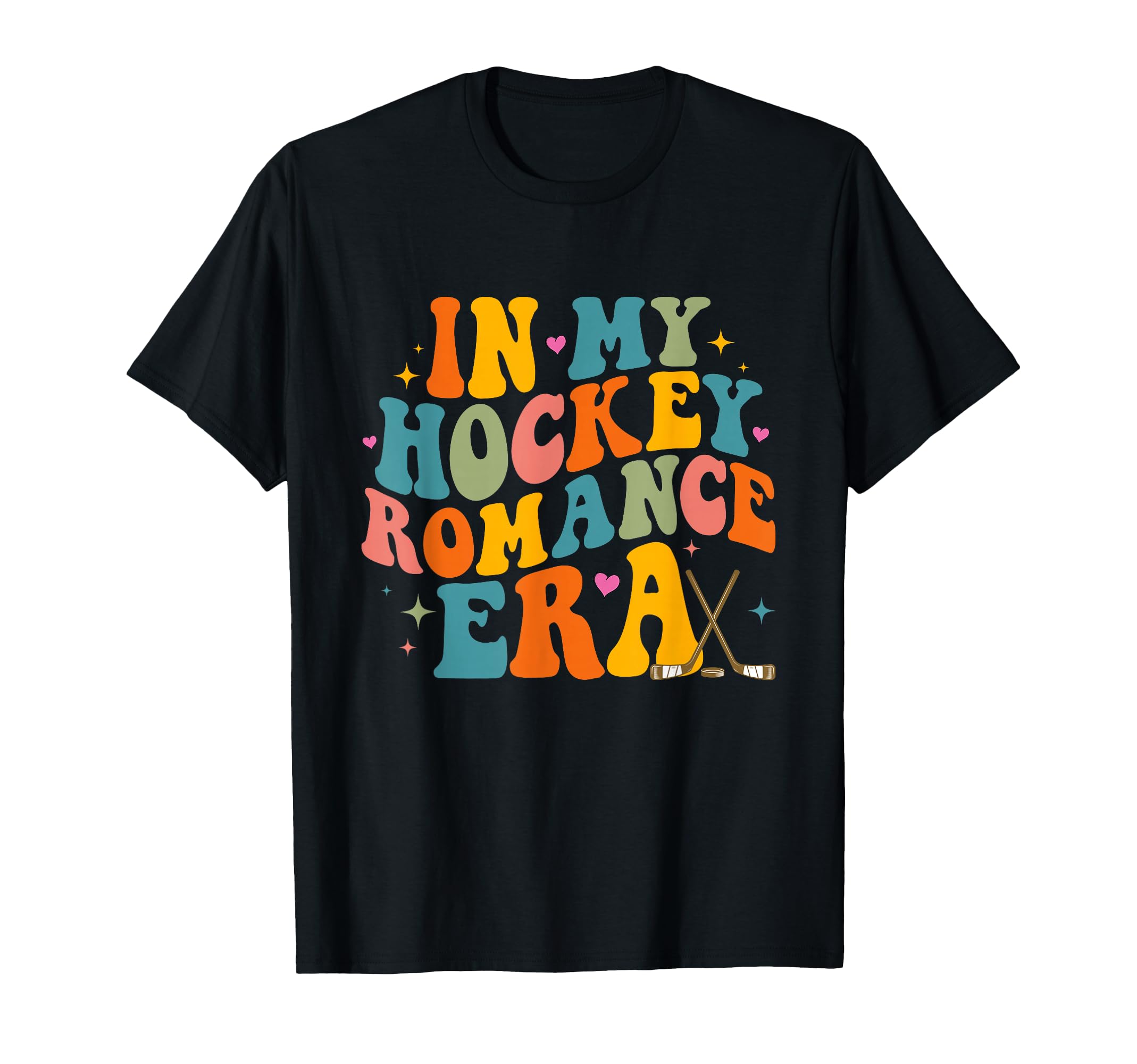 My Hockey Romance Era Groovy Game Day T-Shirt - Unique Graphic Men Women - T-Shirt, Sweatshirt, Hoodie