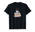 Hot Cup Coffee And Books Librarian T-Shirt - Custom Art Print Men Women - T-Shirt, Sweatshirt, Hoodie