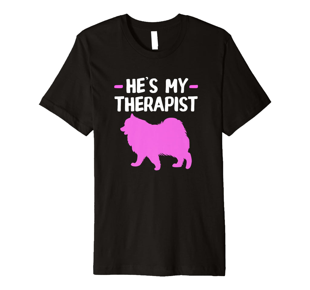 Funny Therapy Dog Owner Hes My T-Shirt - Aesthetic Graphic Unisex - T-Shirt, Sweatshirt, Hoodie