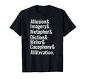 Poetry Literary Devices Literature Words T-Shirt - Novelty Apparel Unisex - T-Shirt, Sweatshirt, Hoodie