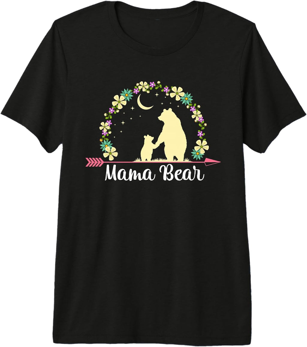 Floral Mama Bear Mother's Day Co. Unisex T-shirt, Sweatshirt, Hoodie, Long Sleeve Tee - T-Shirt, Sweatshirt, Hoodie