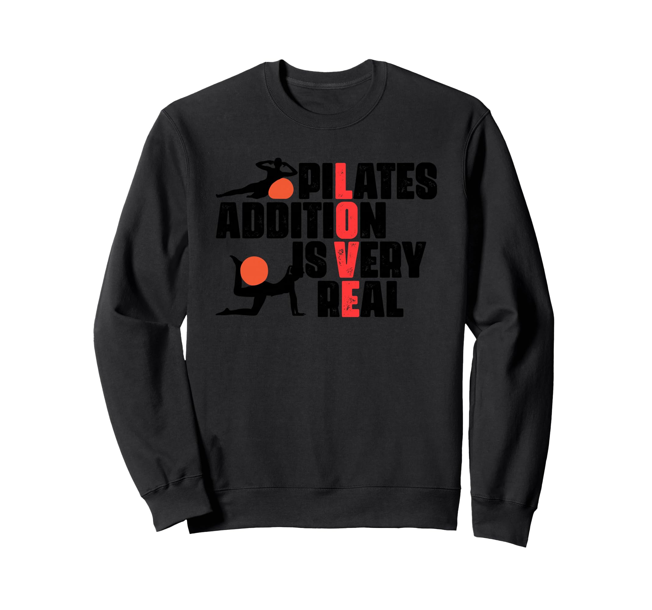 Pilates Exercise Fitness Workout Sweatshirt - Custom Art Print Men Women - T-Shirt, Sweatshirt, Hoodie