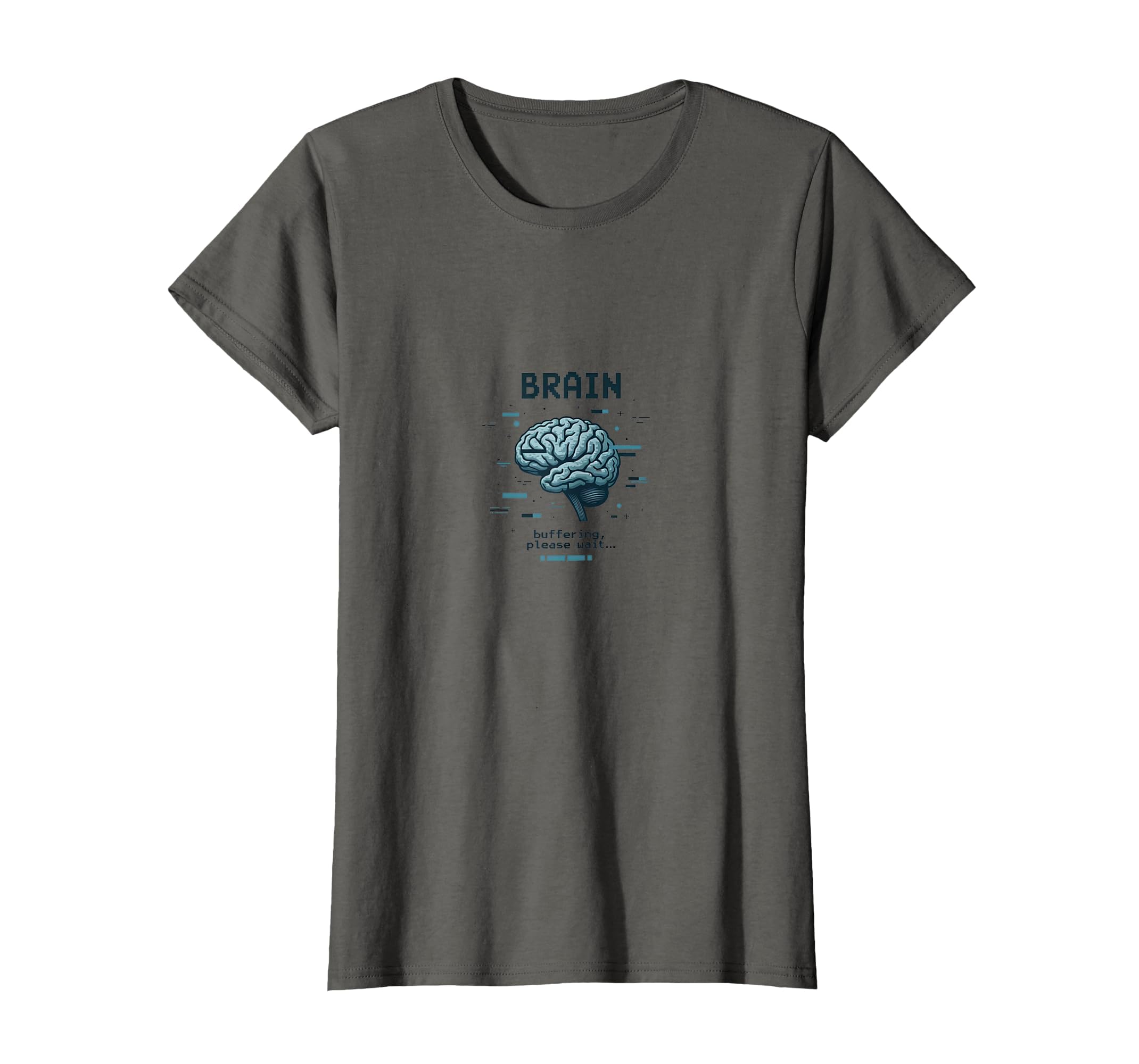 Brain Buffering Please Wait T-Shirt - Minimalist Print for Adults - T-Shirt, Sweatshirt, Hoodie