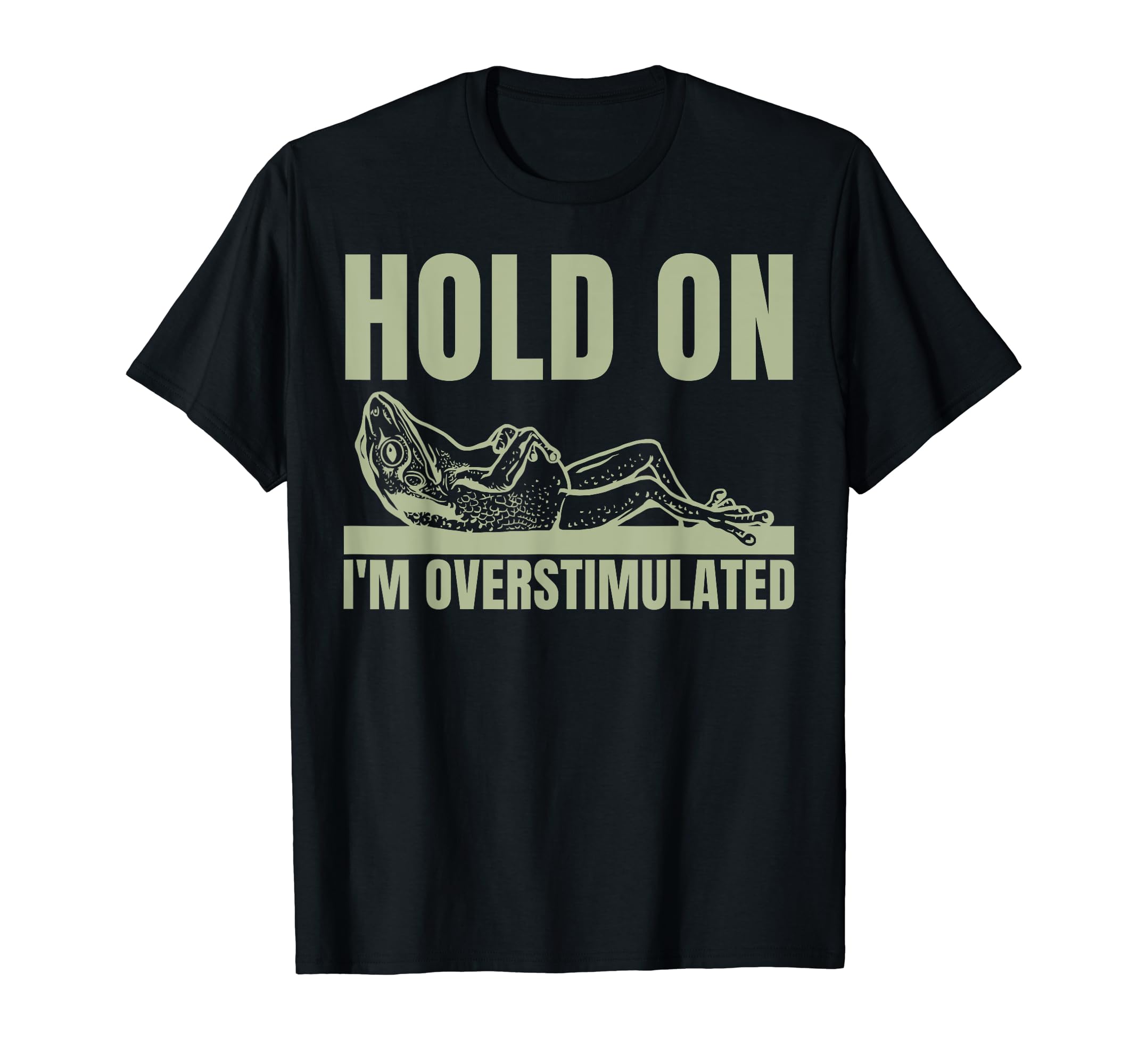 Hold Im Overstimulated Frog Adhd And T-Shirt - Novelty Apparel for Adults - T-Shirt, Sweatshirt, Hoodie