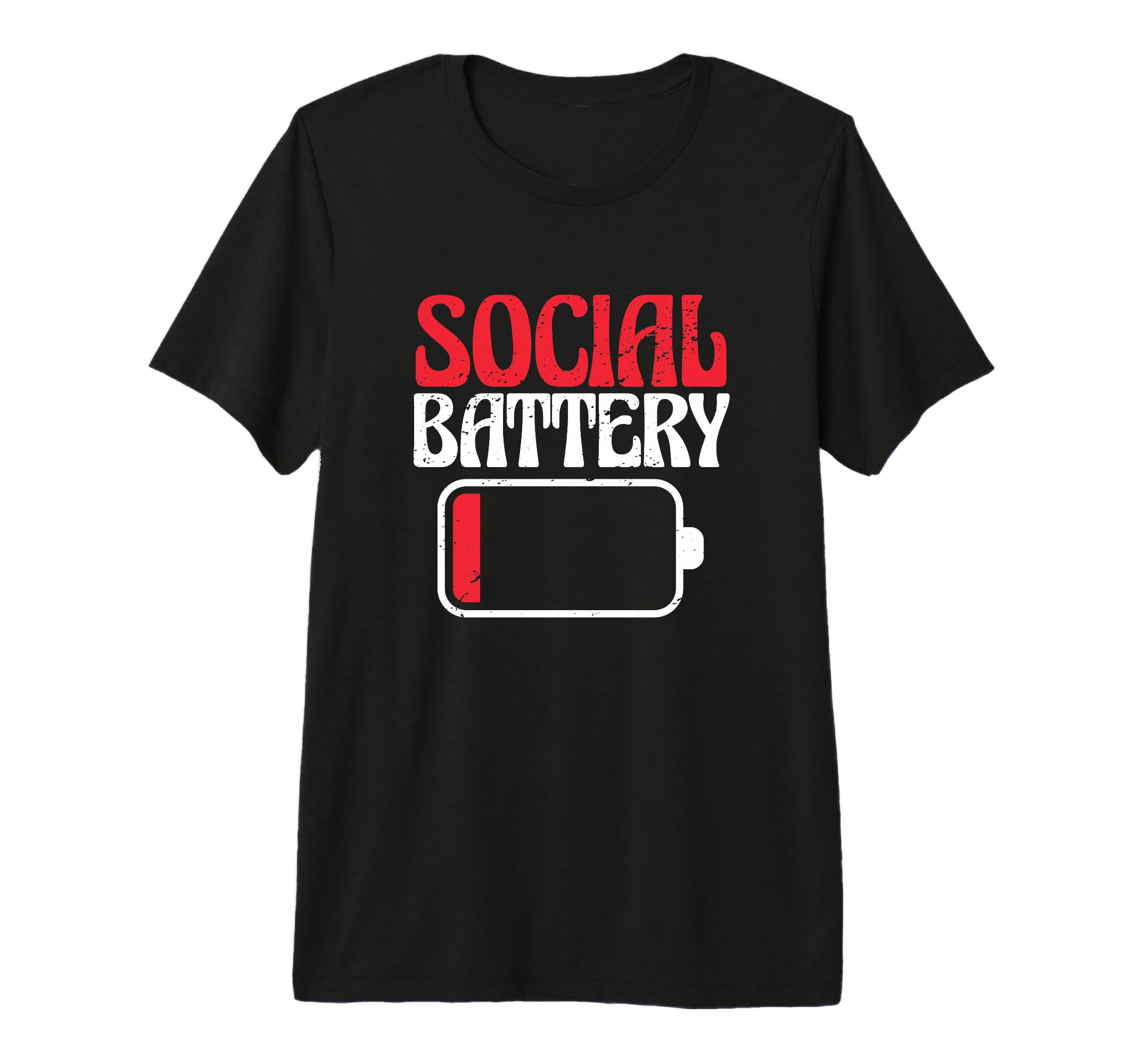 Social Battery Low Energy Anti Social T-Shirt - Aesthetic Graphic Unisex - T-Shirt, Sweatshirt, Hoodie