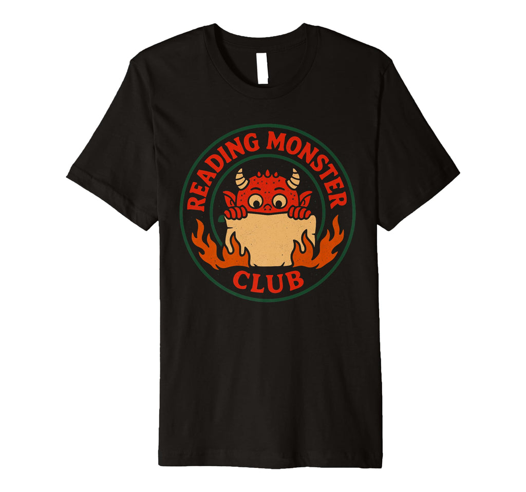 Book Dragon Reading Monster Funny T-Shirt - Fun Novelty Design Unisex - T-Shirt, Sweatshirt, Hoodie