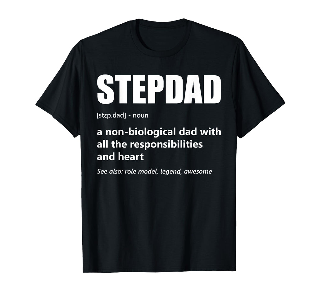 Stepdad Definition Proud Step Dad T-Shirt - Minimalist Print for Adults - T-Shirt, Sweatshirt, Hoodie