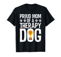 Proud Mom Therapy Dog Paw Trophy T-Shirt - Aesthetic Graphic for Adults - T-Shirt, Sweatshirt, Hoodie