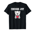 Choose Joy Panda Heart Inspirational T-Shirt - Minimalist Print for Adults - T-Shirt, Sweatshirt, Hoodie