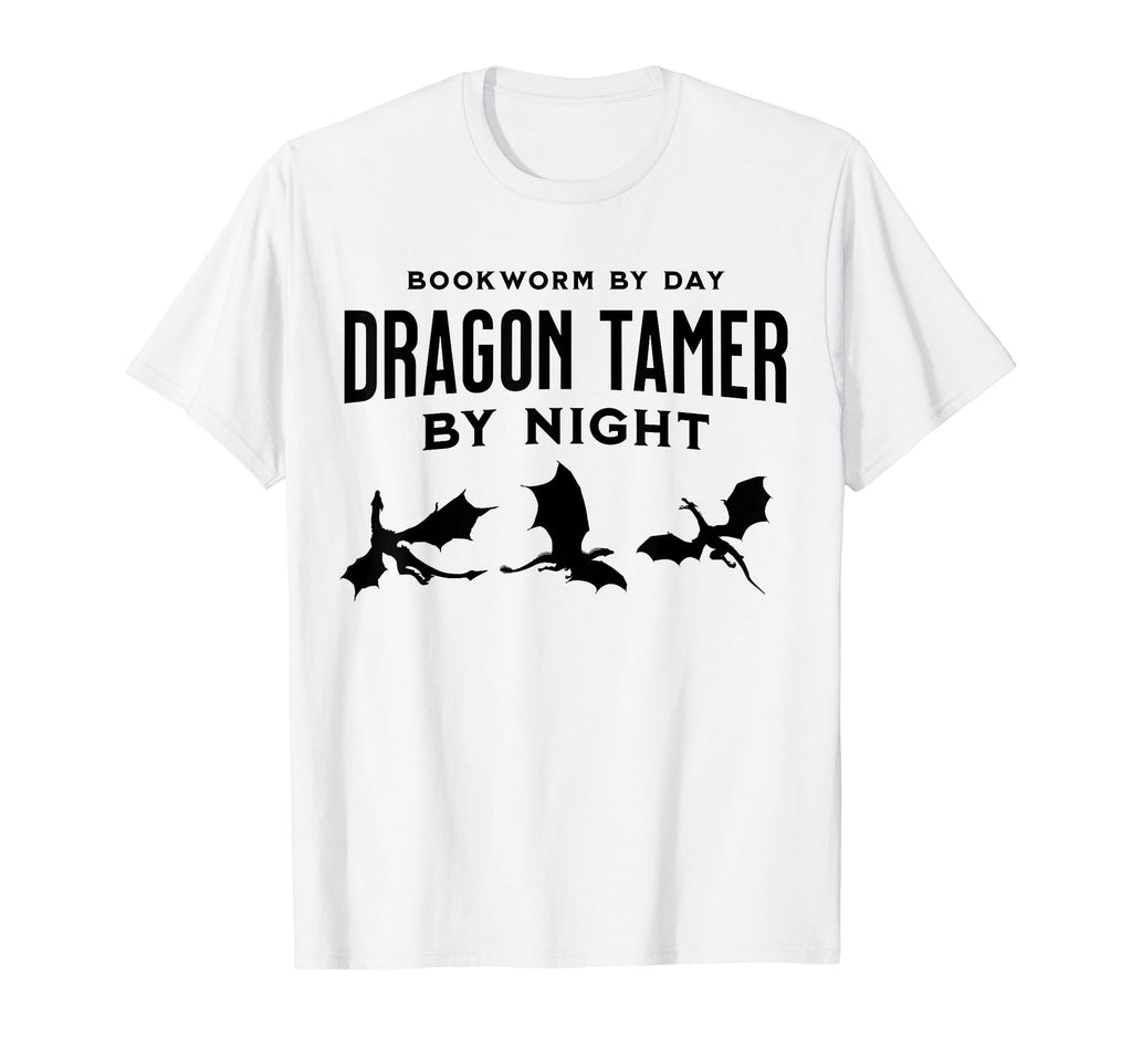 Bookworm Day Dragon Tamer Night Dragon T-Shirt - Minimalist Print Unisex - T-Shirt, Sweatshirt, Hoodie