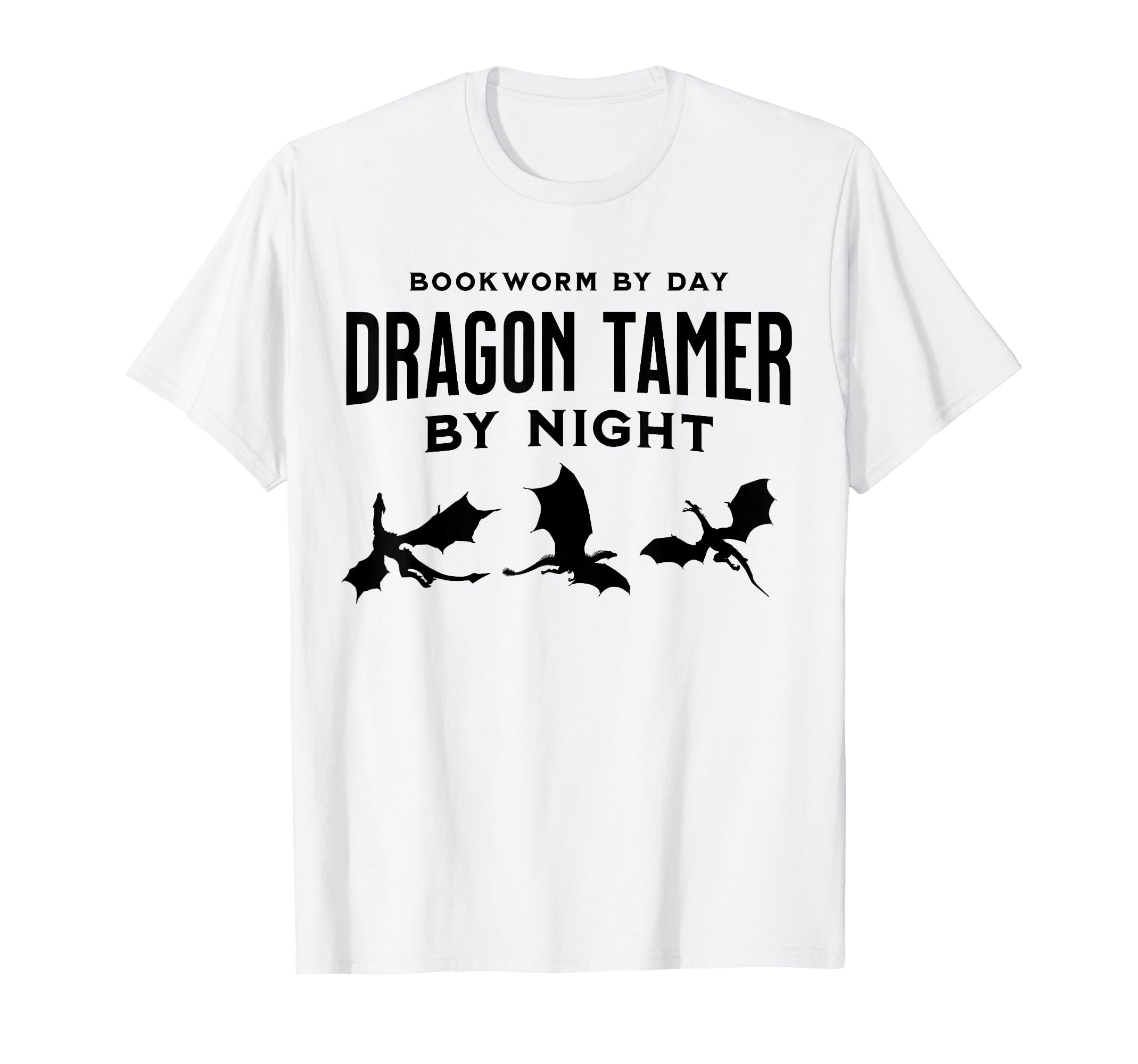 Bookworm Day Dragon Tamer Night Dragon T-Shirt - Minimalist Print Unisex - T-Shirt, Sweatshirt, Hoodie