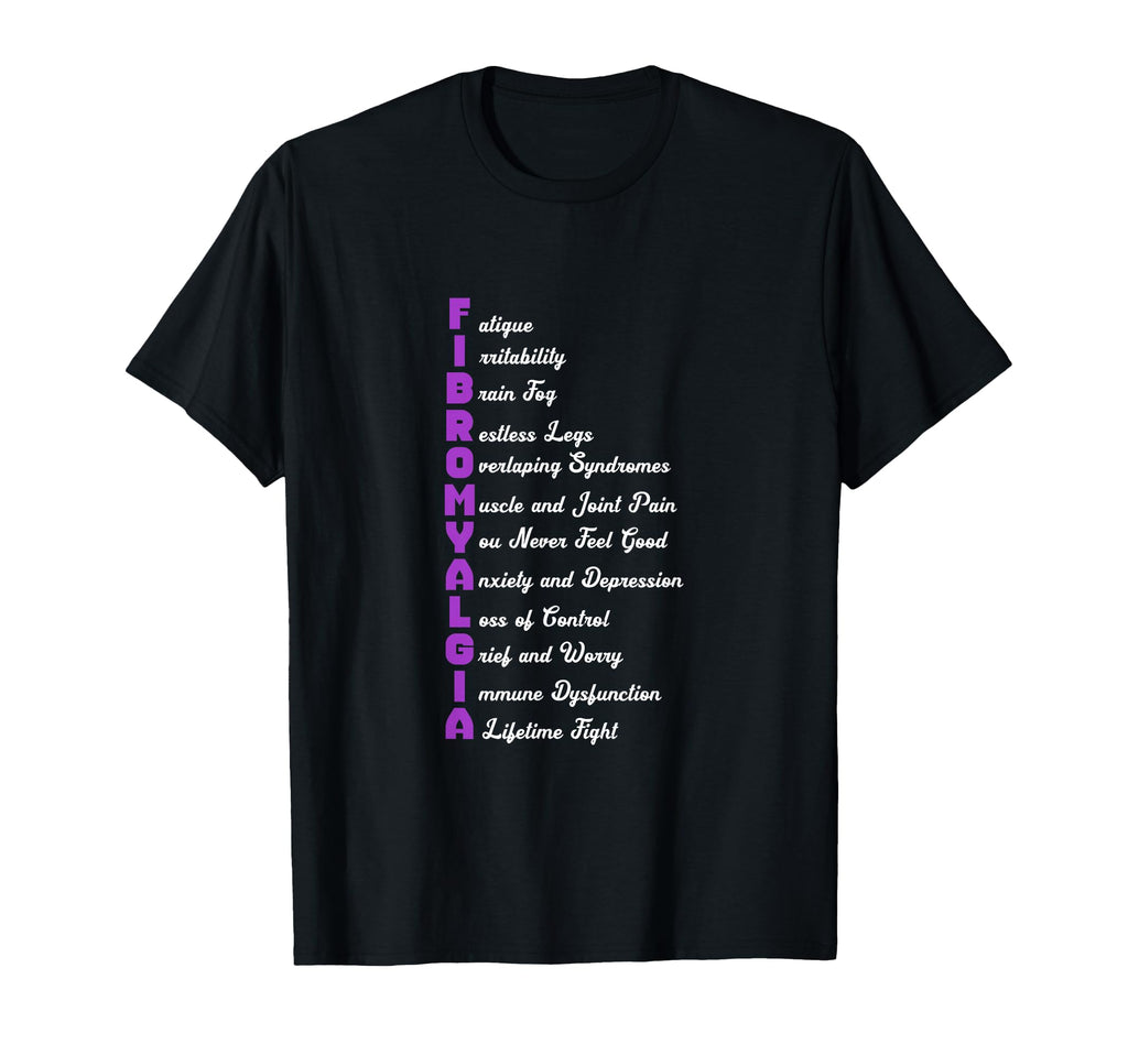Fibromyalgia Meaning Chronic Pain T-Shirt - Custom Art Print for Adults - T-Shirt, Sweatshirt, Hoodie