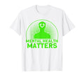 Mental Health Green Ribbon Mental T-Shirt - Unique Graphic for Adults - T-Shirt, Sweatshirt, Hoodie