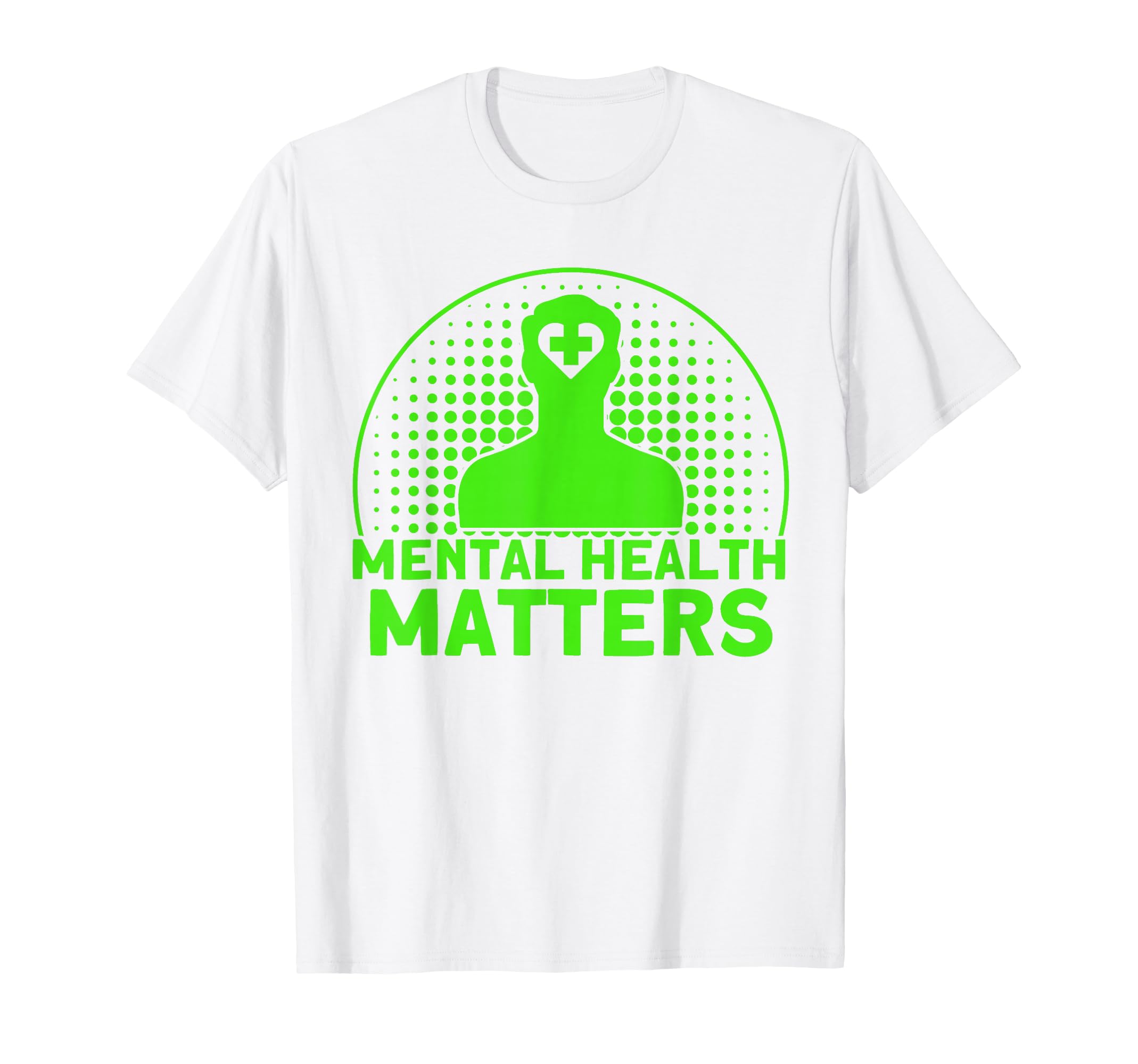 Mental Health Green Ribbon Mental T-Shirt - Unique Graphic for Adults - T-Shirt, Sweatshirt, Hoodie
