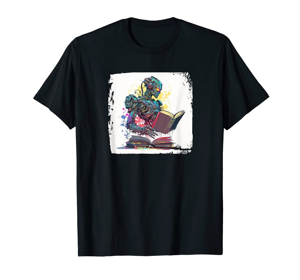 Robotic Bookworm Blending Technology T-Shirt - Novelty Apparel Men Women - T-Shirt, Sweatshirt, Hoodie