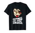 Smiling Dog Happiness Is Truth Mental T-Shirt - Unique Graphic for Adults - T-Shirt, Sweatshirt, Hoodie