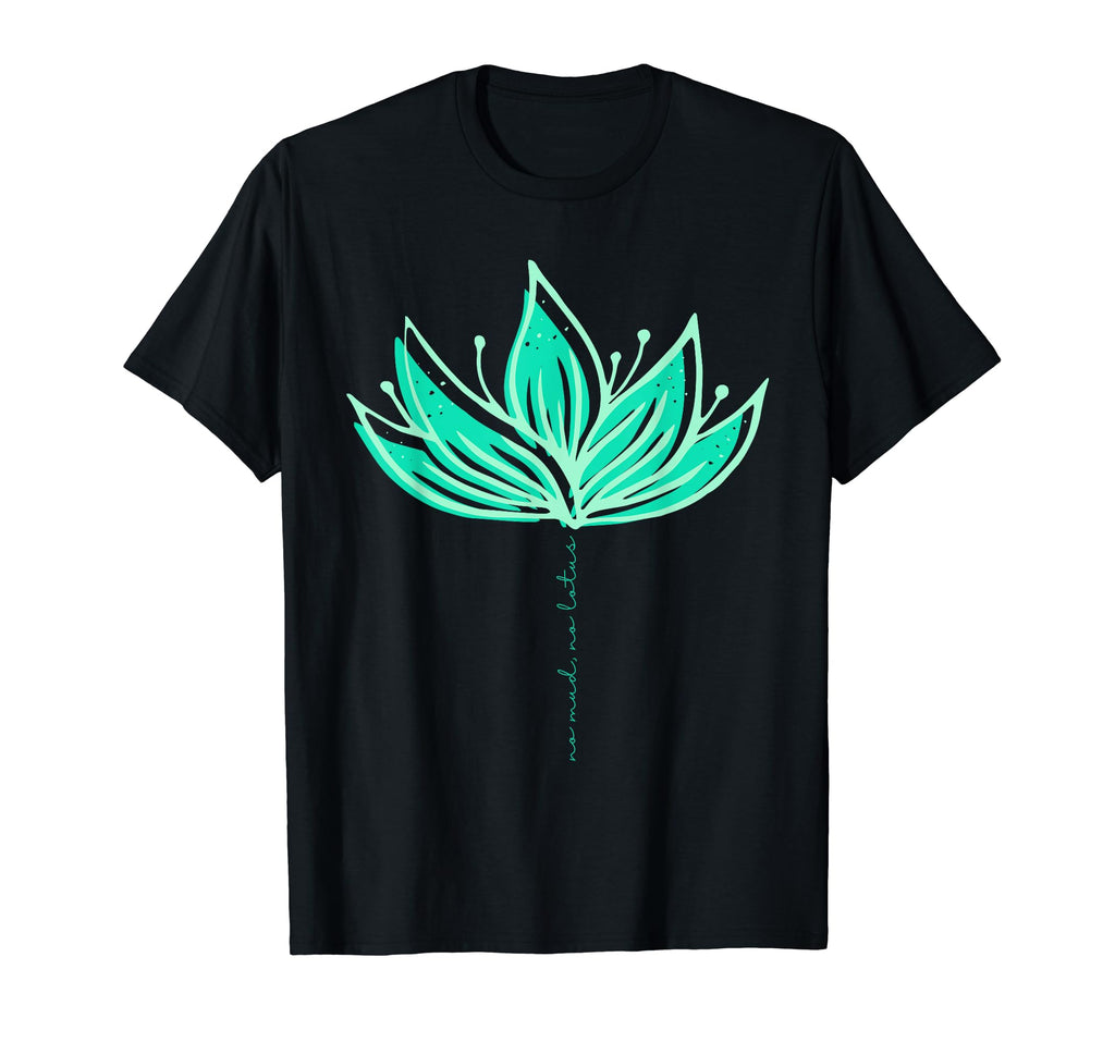 Lotus Flower Green Yoga Meditation T-Shirt - Fun Novelty Design Men Women - T-Shirt, Sweatshirt, Hoodie