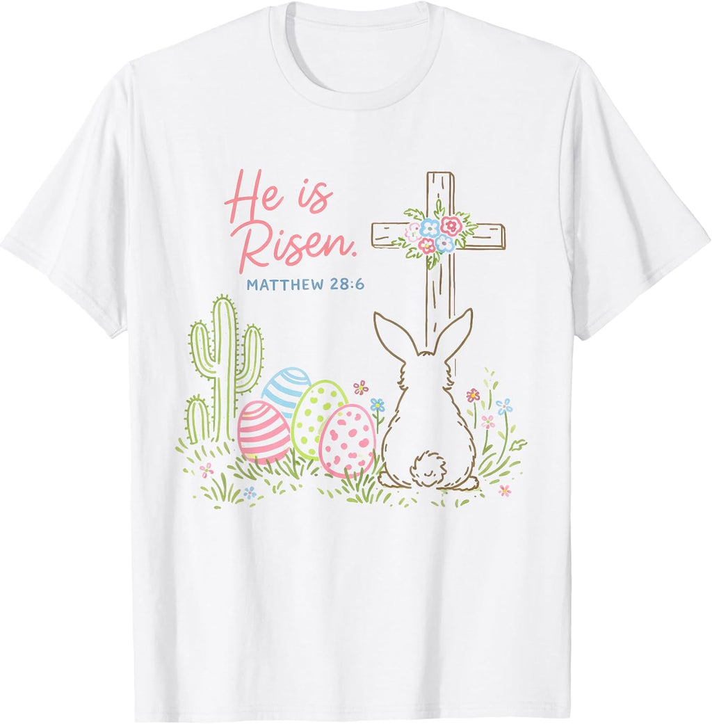 Happy Easter Bow Jesus Faith Christian Gift Unisex T-shirt, Sweatshirt, Hoodie, Long Sleeve Tee - T-Shirt, Sweatshirt, Hoodie