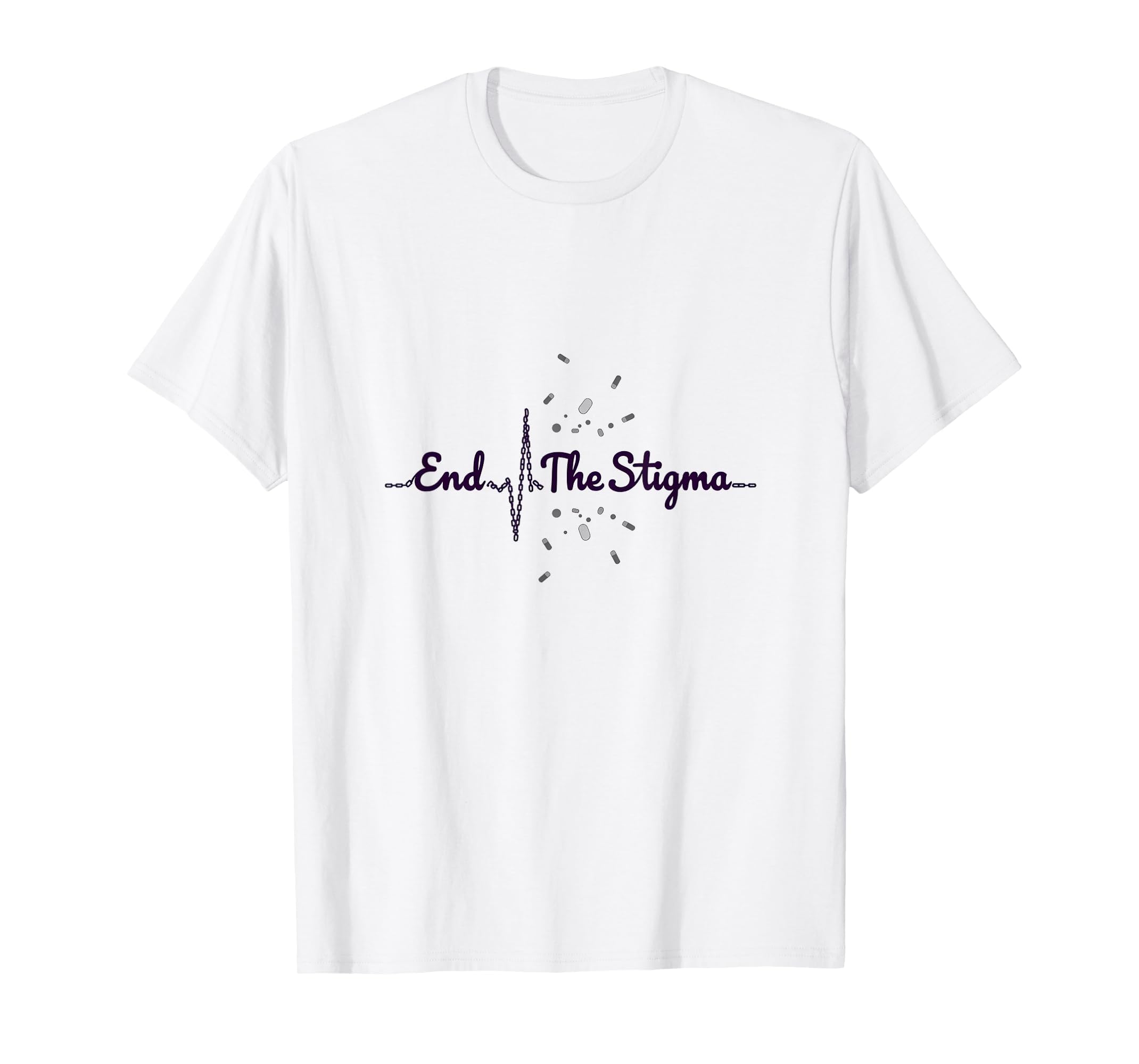 End Stigma Mental Health Awareness T-Shirt - Streetwear Style for Adults - T-Shirt, Sweatshirt, Hoodie