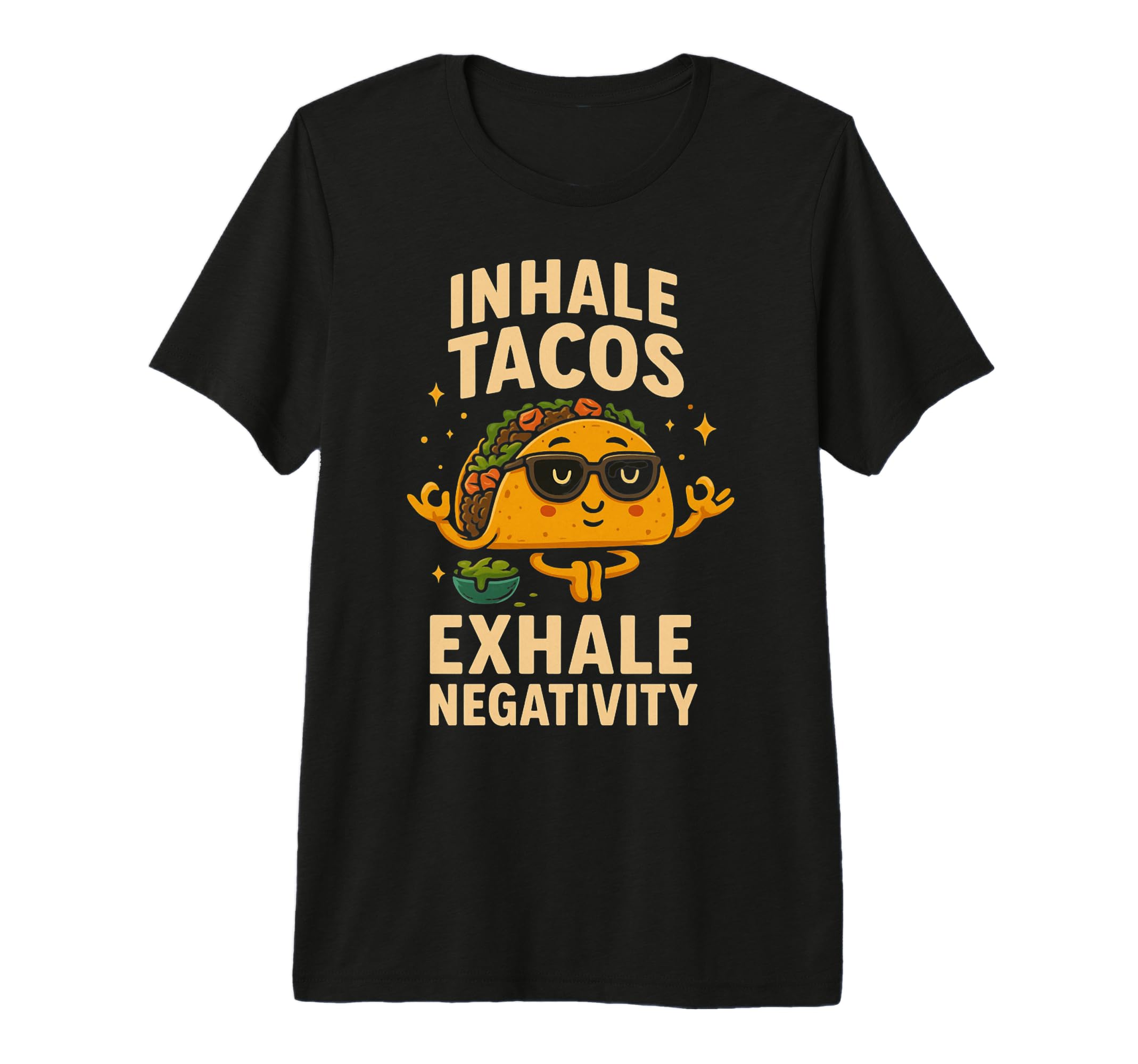 Taco Tuesday Mindfulness Meditation T-Shirt - Unique Graphic Men Women - T-Shirt, Sweatshirt, Hoodie