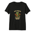 Dragon Reading Fantasy Books Tri Blend T-Shirt - Trendy Graphic Men Women - T-Shirt, Sweatshirt, Hoodie